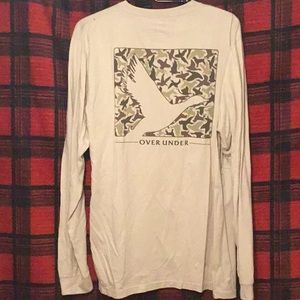 Over under long sleeve tee large